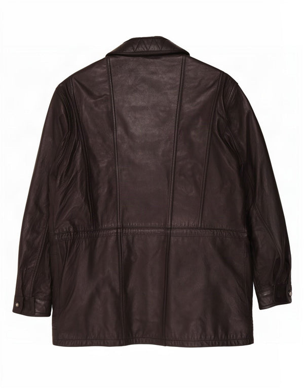WESTBURY Mens By C&A Δερμάτινο Μπουφάν EU 54 2XL Μαύρο