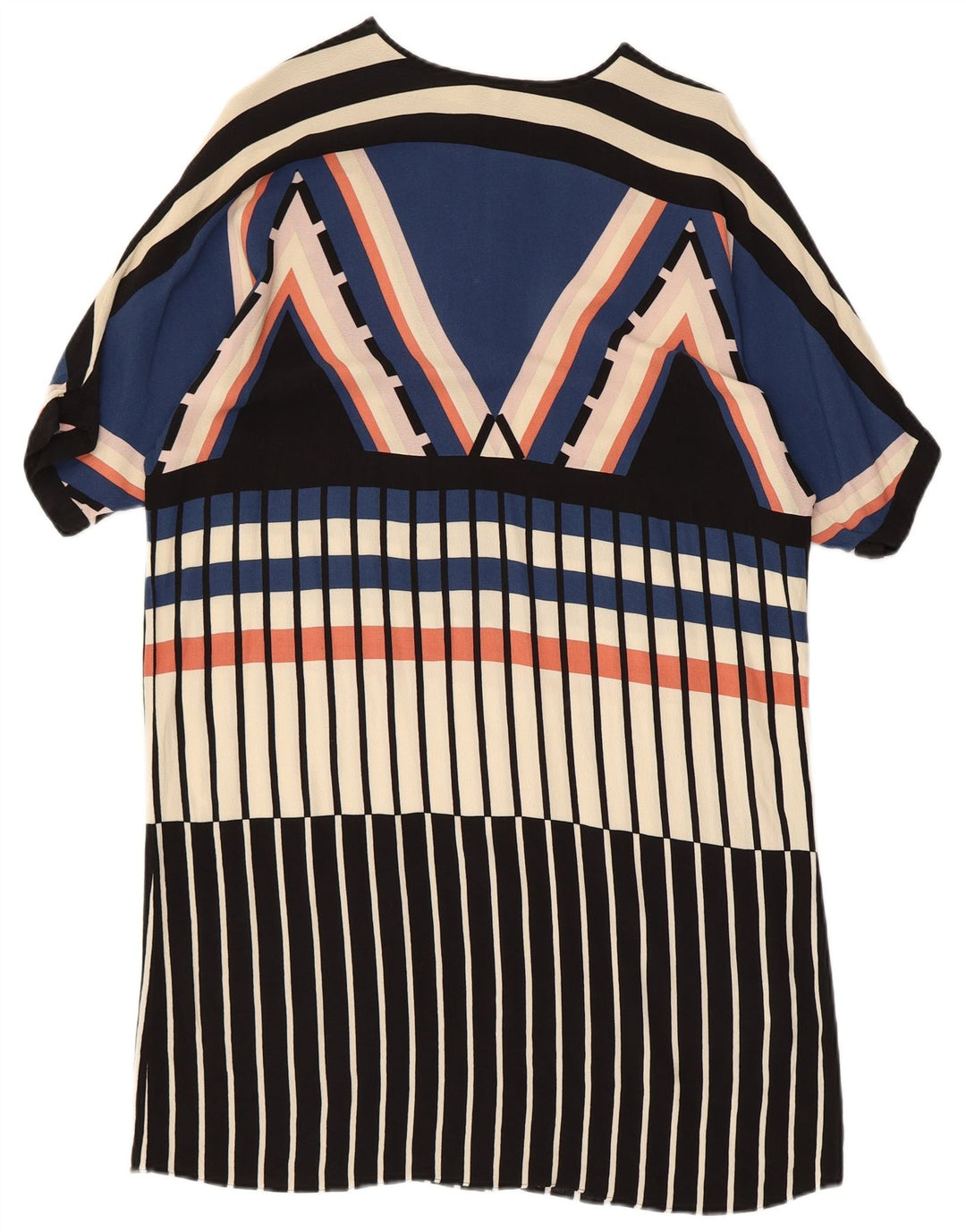 WAREHOUSE Γυναικείο φόρεμα Shift UK 10 Small πολύχρωμο γεωμετρικό