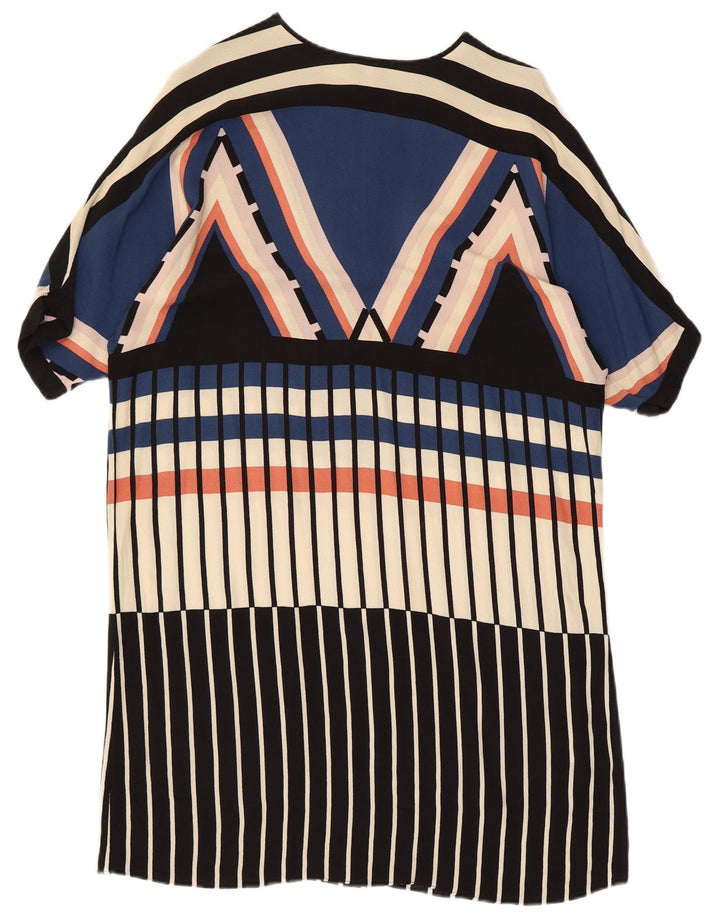 WAREHOUSE Γυναικείο φόρεμα Shift UK 10 Small πολύχρωμο γεωμετρικό