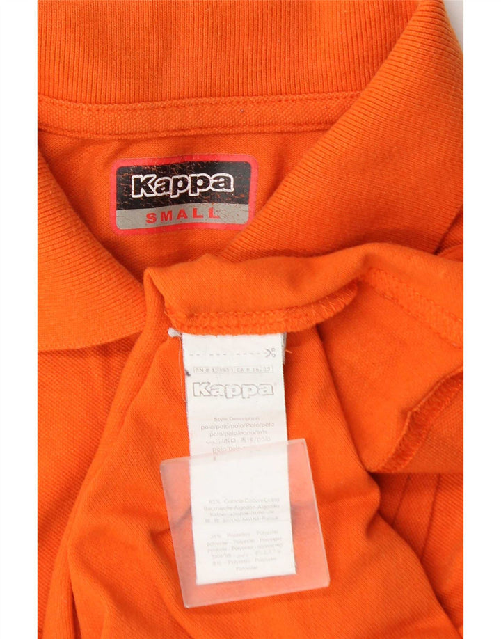 Μπλουζάκι πόλο Kappa Boys 11-12 Small Orange Cotton