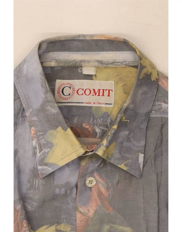 Ανδρικό πουκάμισο Comint Medium Grey Floral