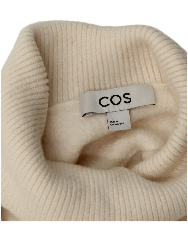 Cos Γυναικείο πουλόβερ με λαιμόκοψη μεγάλου μεγέθους UK 14 Μεσαίο λευκό μαλλί