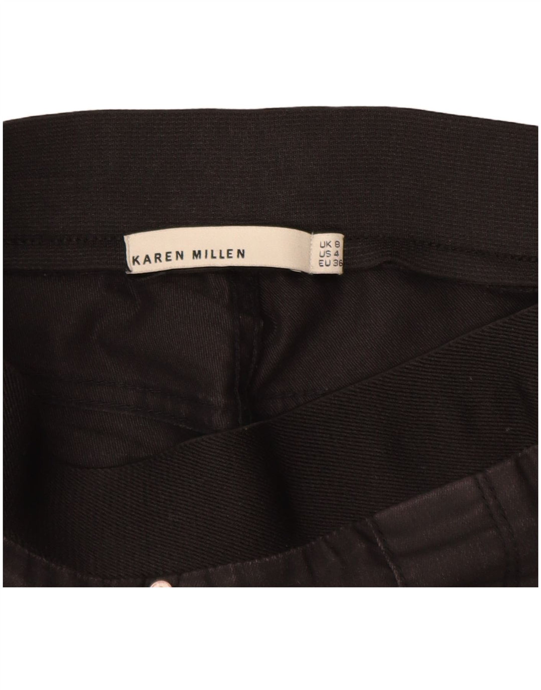 KAREN MILLEN Γυναικείο παντελόνι Jegging UK 8 Small W26 L29 Μαύρο