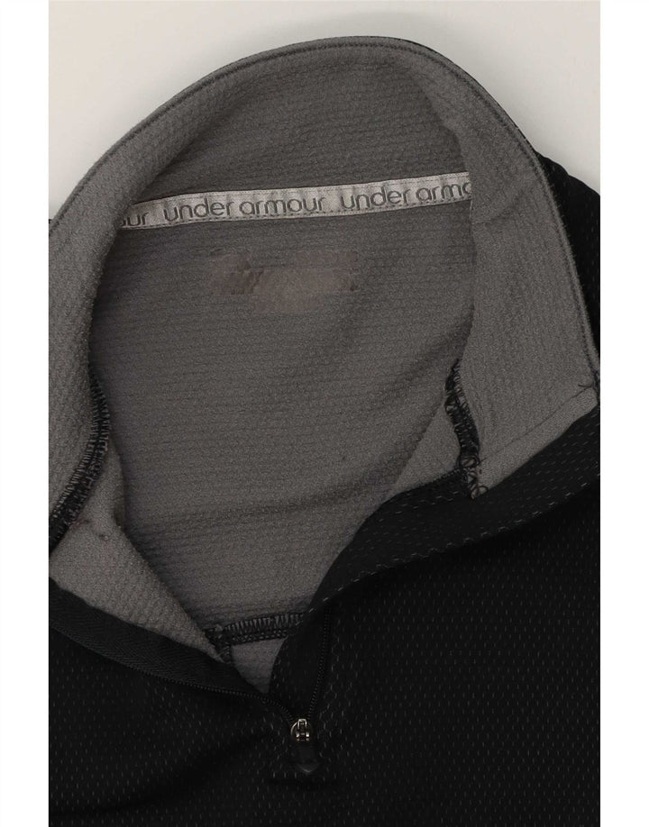 Ανδρική φόρμα πουλόβερ με φερμουάρ Under Armour Top Small Black