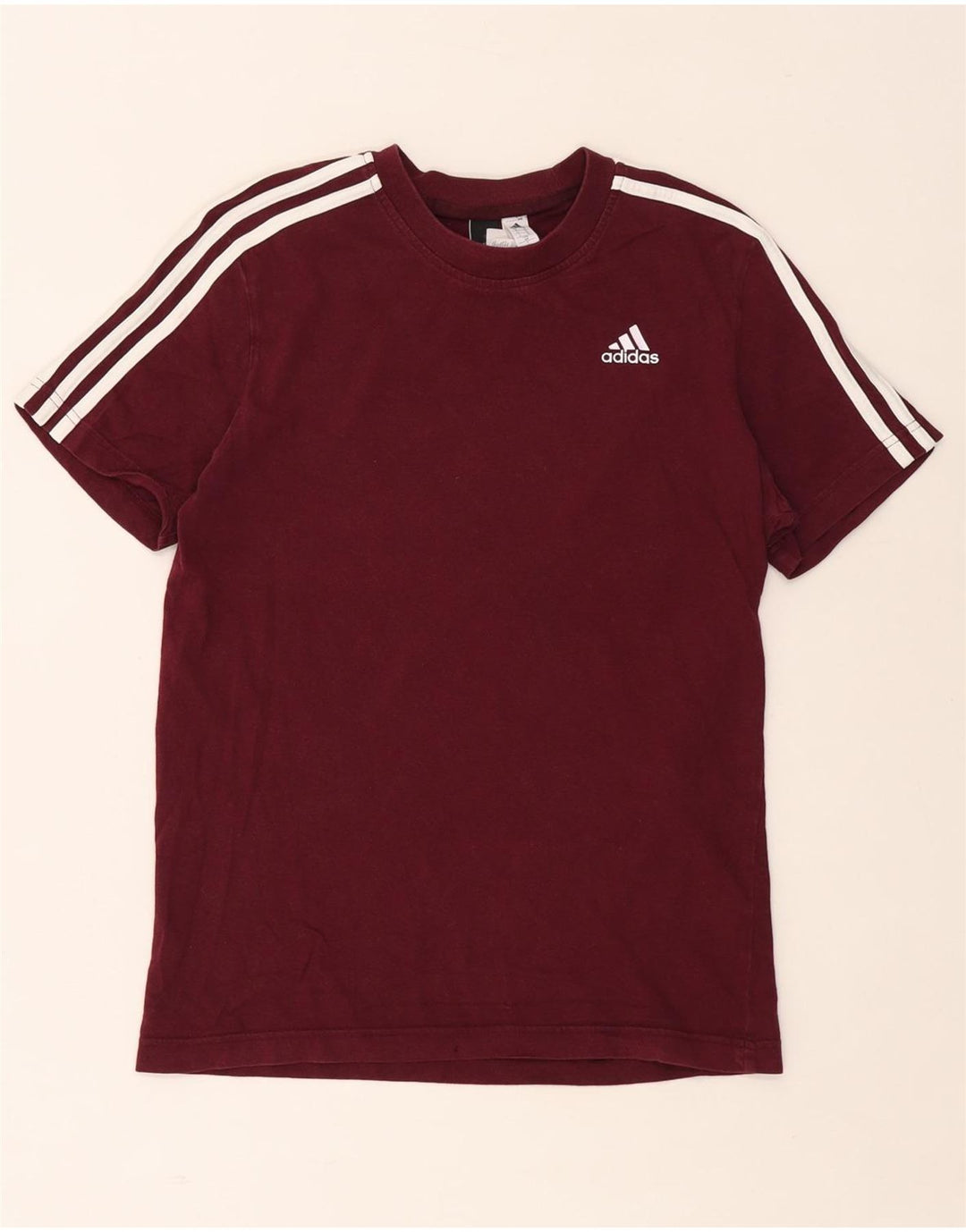 Ανδρικό T-Shirt ADIDAS Top Small Maroon Βαμβακερό
