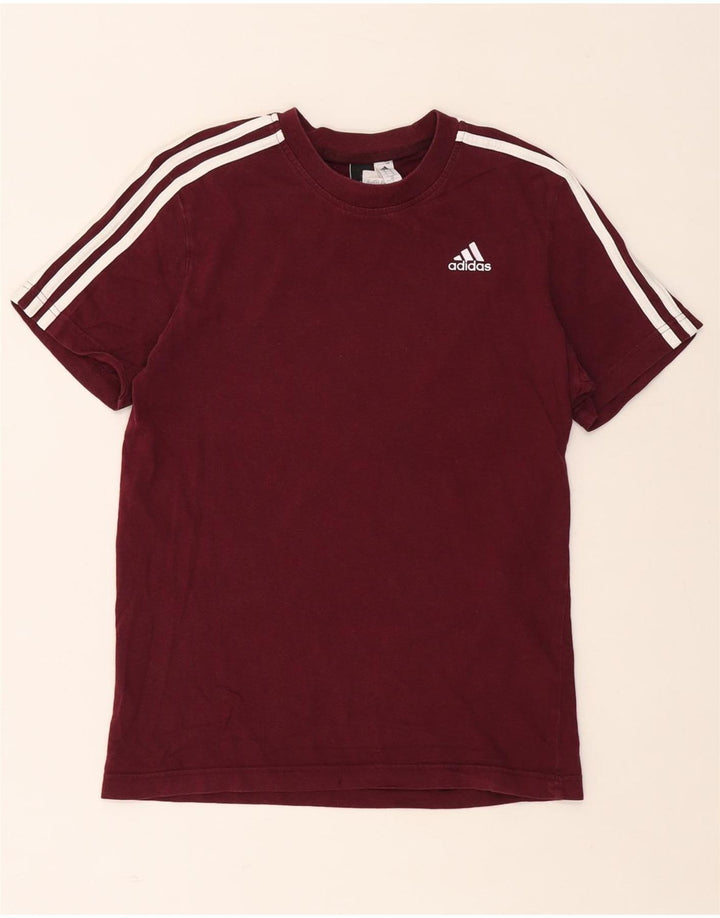 Ανδρικό T-Shirt ADIDAS Top Small Maroon Βαμβακερό