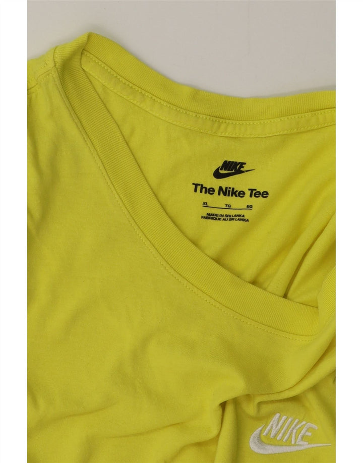 Ανδρικό T-Shirt NIKE Top XL Πράσινο βαμβακερό