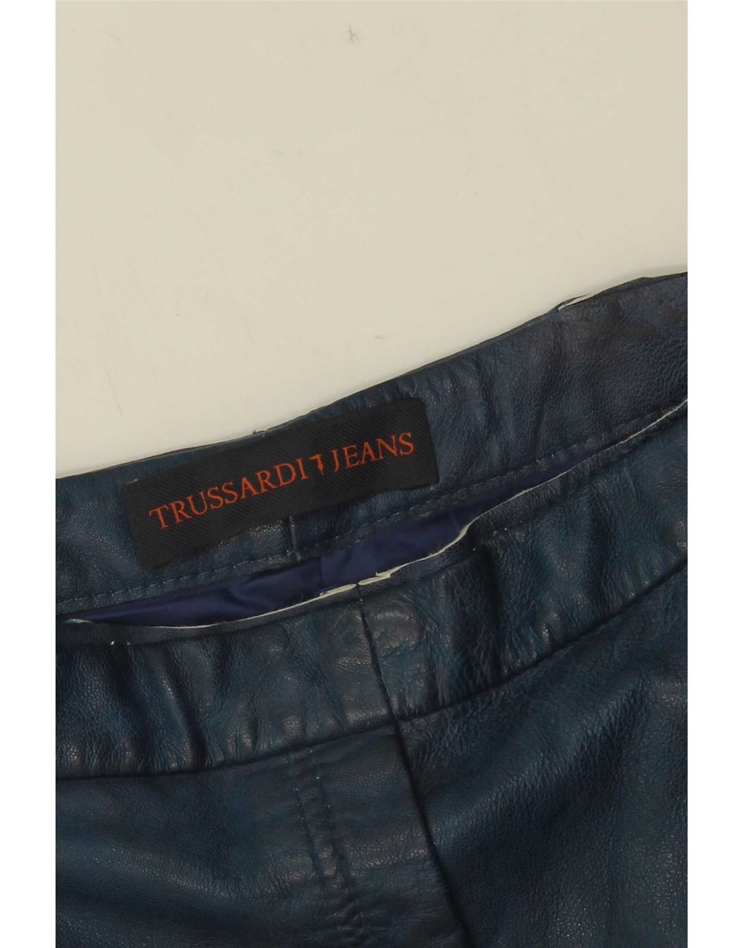 Γυναικείο δερμάτινο σορτς Trussardi W30 Medium Navy Blue