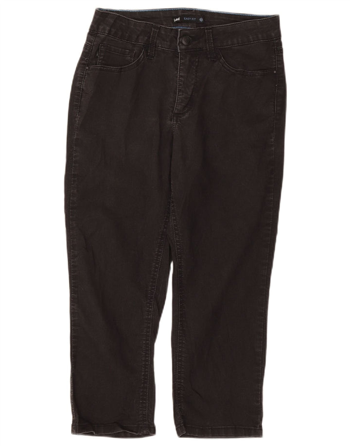 Lee Womens Easy Fit Capri Jeans US 8 Medium W28 L21 Μαύρο βαμβακερό