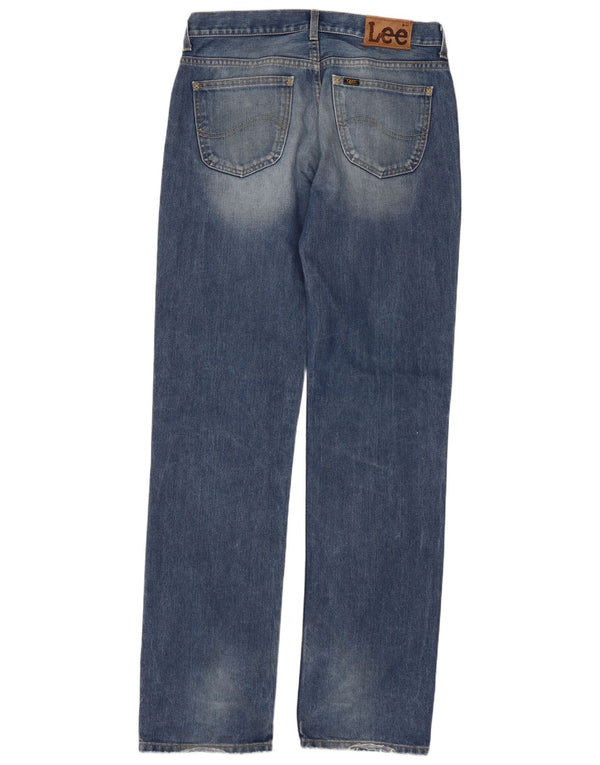 Lee Mens Seattle Straight Jeans W34 L36 Blue Cotton