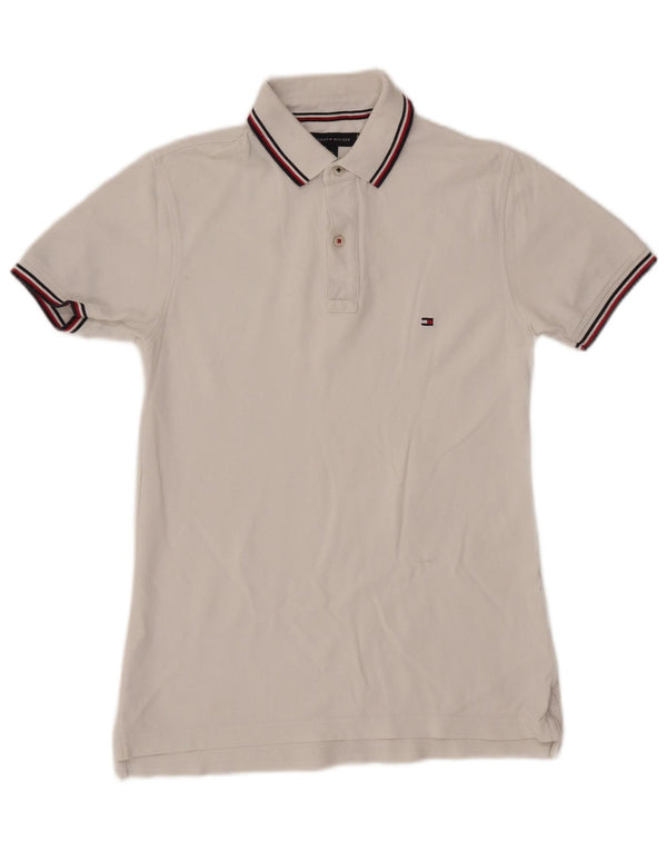 TOMMY HILFIGER Ανδρικό πουκάμισο Polo Slim Fit Small White