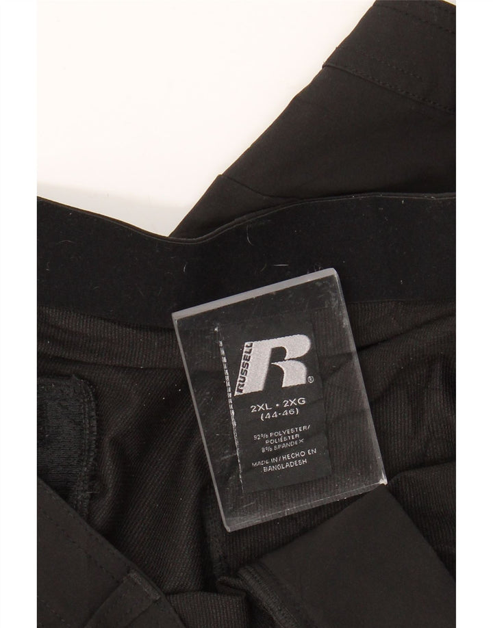 RUSSELL ATHLETIC Γυναικείο λεπτό παντελόνι Cargo 2XL W32 L30 μαύρο πολυεστέρα