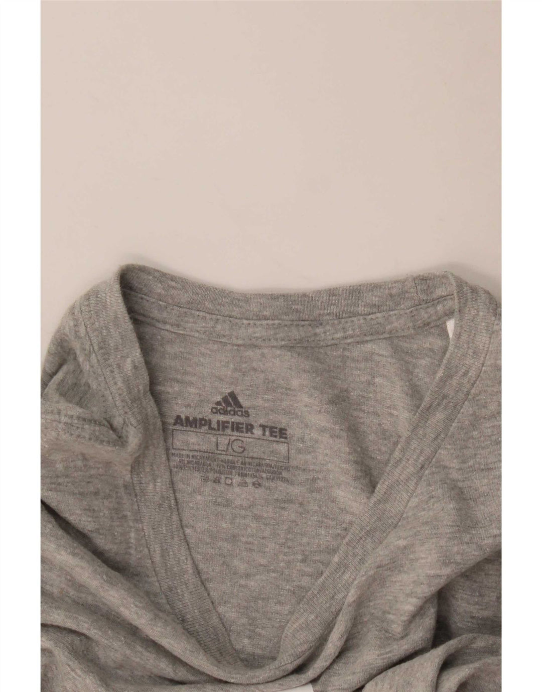 Ανδρικό γραφικό T-Shirt Adidas Top Large Grey