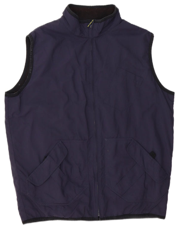 Puma Mens Utility Gilet UK 38 Medium Navy Blue Polyester