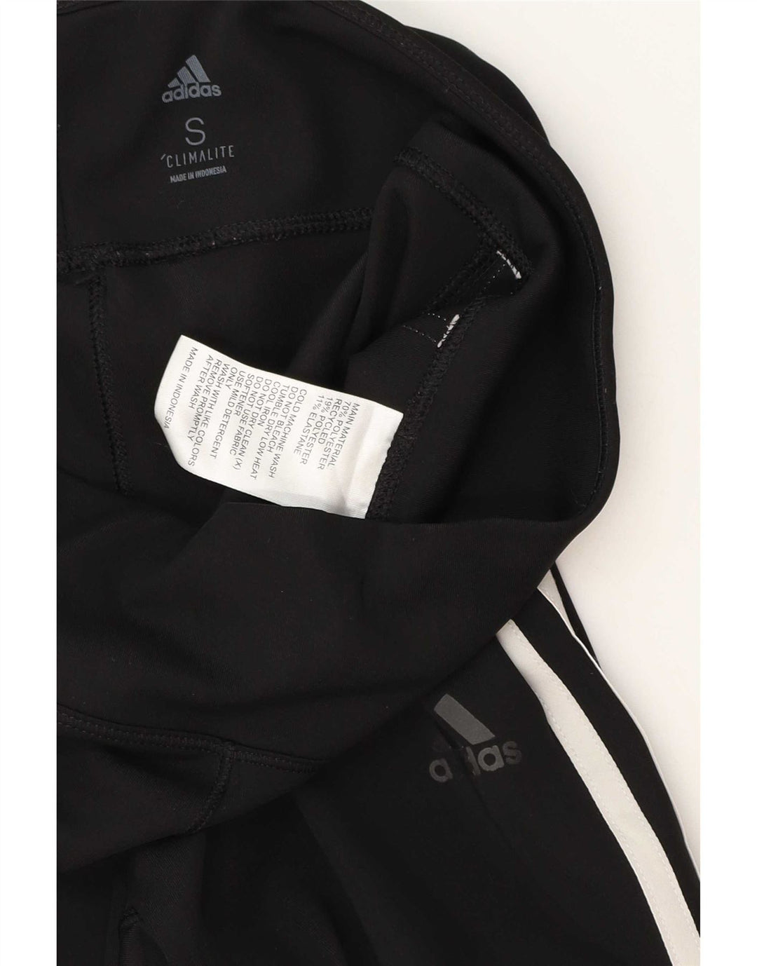 Adidas Γυναικείο Κολάν Climalite UK 8 Μικρός Μαύρος Πολυεστέρας