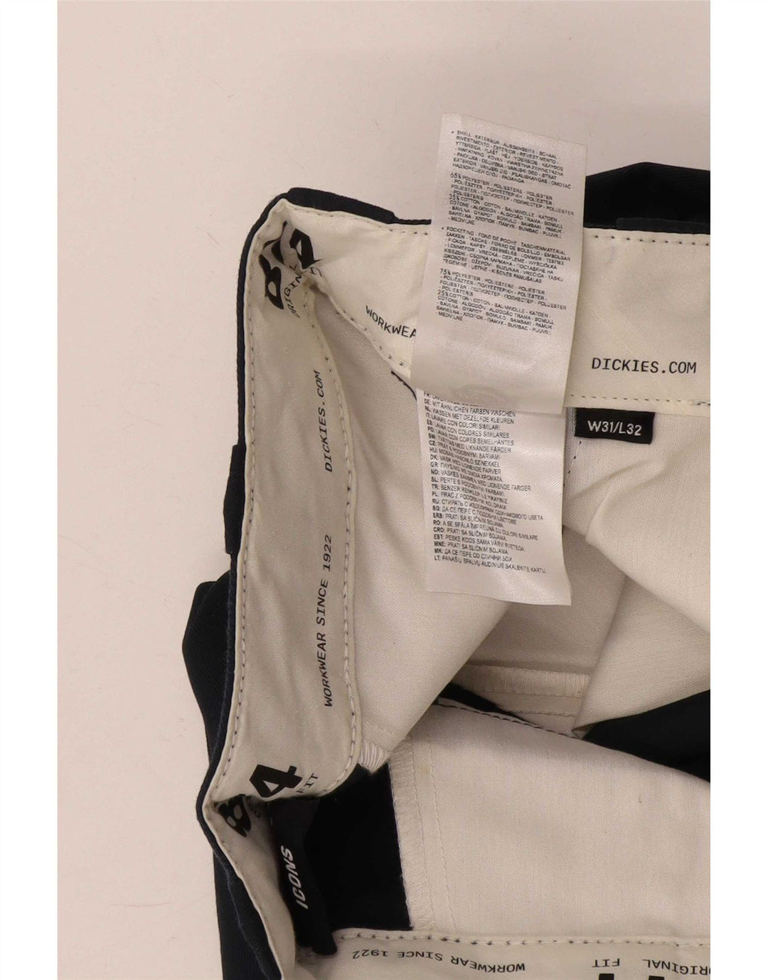 Ανδρικό ίσιο παντελόνι Chino Dickies W31 L32 Navy Blue Polyester