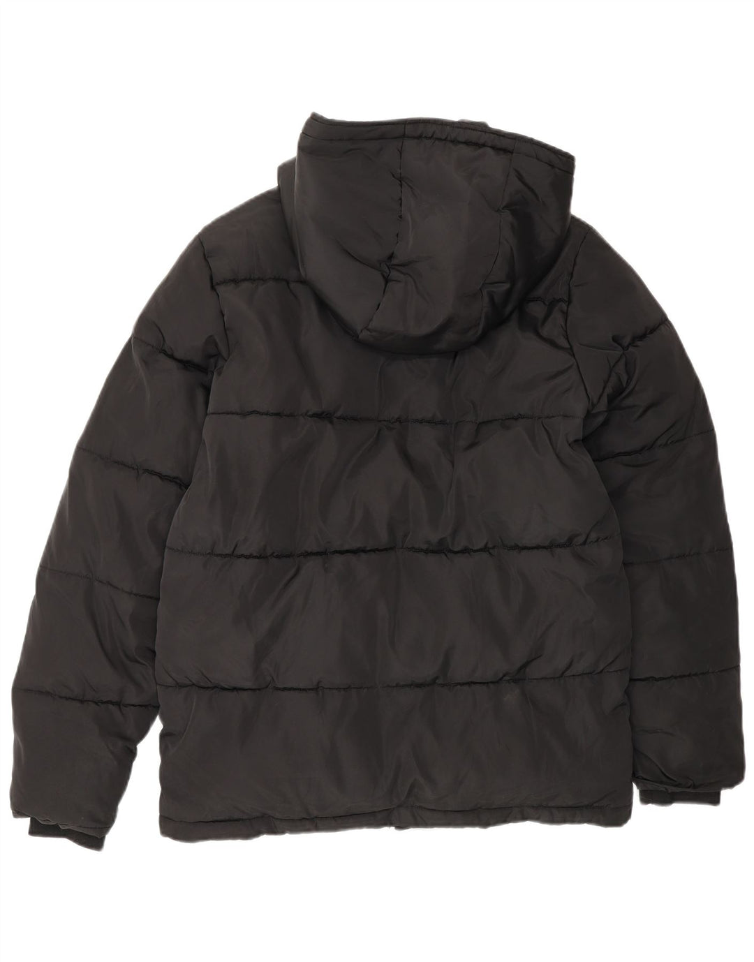 Μπουφάν Lyle & Scott Boys με κουκούλα με επένδυση 14-15 ετών μαύρο πολυεστέρα