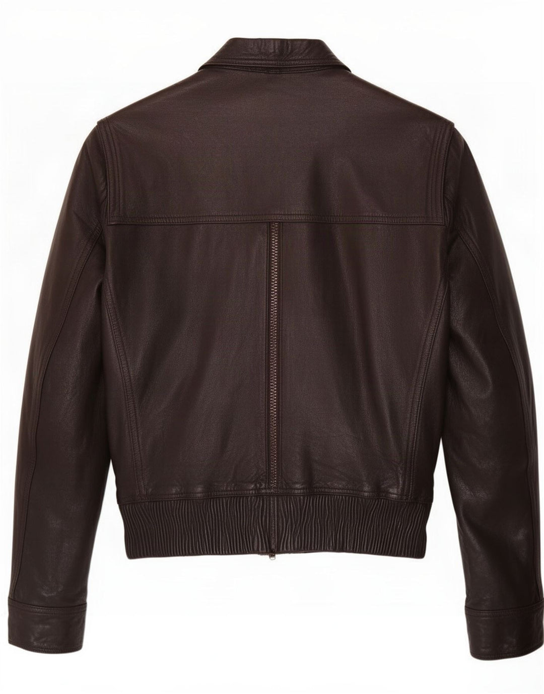 Vintage Γυναικείο Crop Δερμάτινο Μπουφάν IT 52 2XL Καφέ