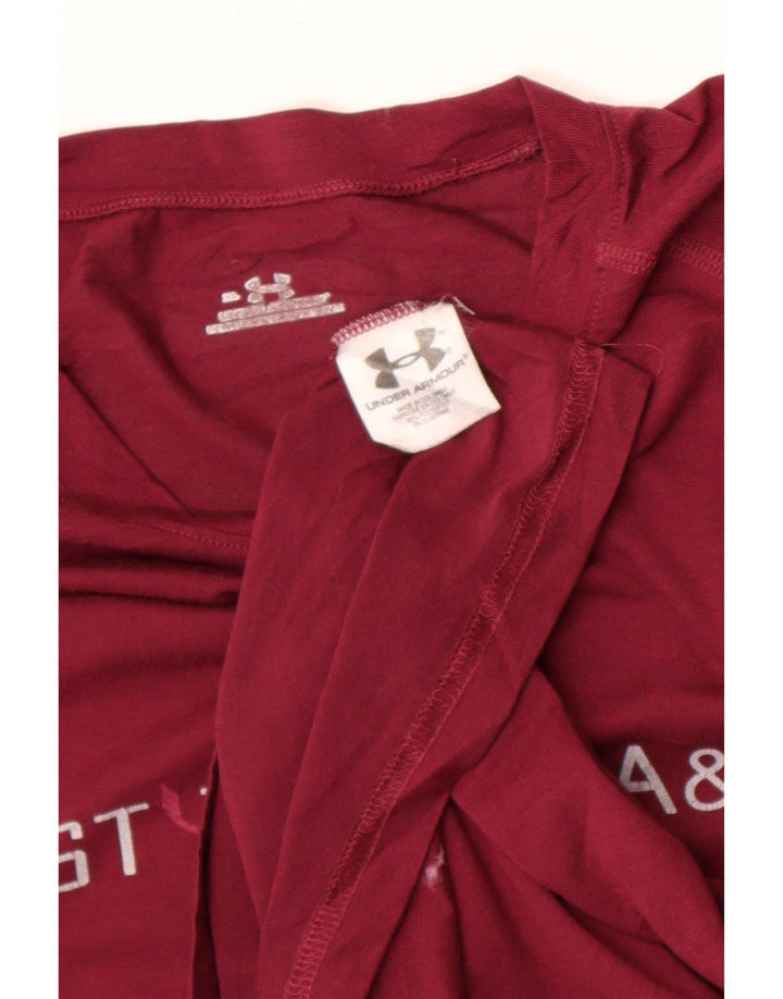 Under Armour Ανδρικό γραφικό τοπ μακρυμάνικο XL μπορντό πολυεστέρας