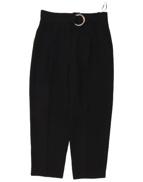 Topshop Γυναικείο Ψηλόμεσο Παντελόνι UK 12 Medium W30 L25 Μαύρο