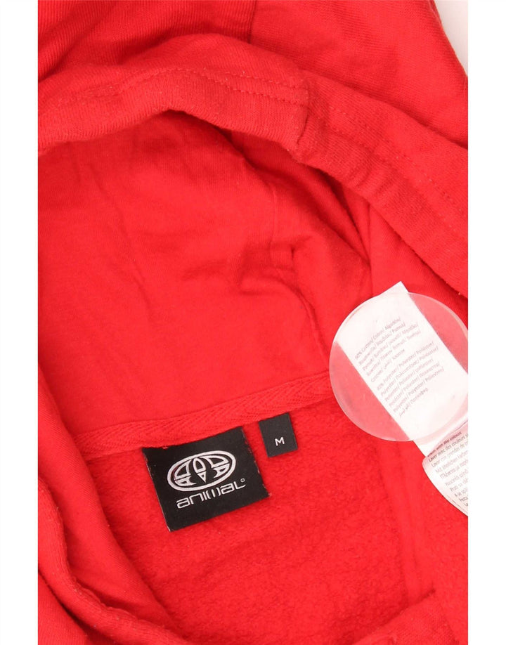 Ανδρικό Animal Graphic Hoodie Jumper Μεσαίο κόκκινο βαμβακερό