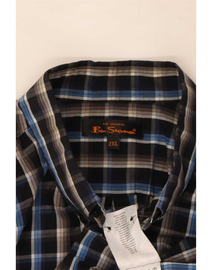 Ανδρικό πουκάμισο Ben Sherman 2XL Black Check Cotton