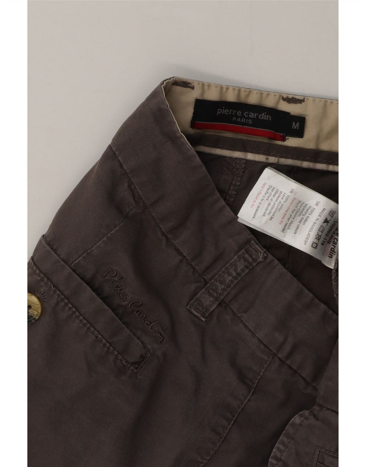 Ανδρικό σορτς Chino Pierre Cardin μεσαίο W36 Γκρι βαμβακερό