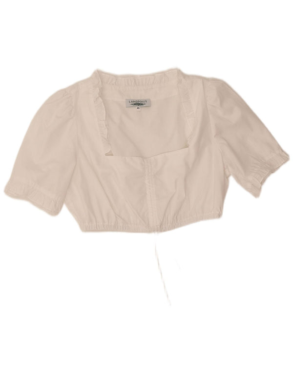 Landhaus Womens Crop Top EU 40 Μεσαίο λευκό πολυεστέρας