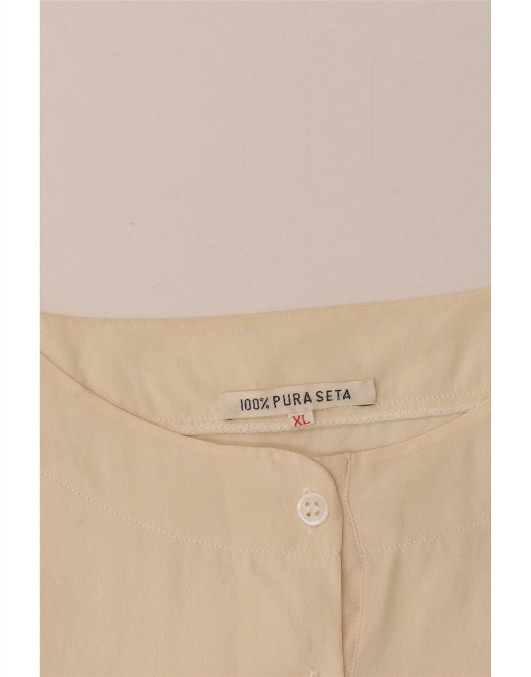 Vintage γυναικεία μπλούζα τοπ UK 18 XL Beige Silk