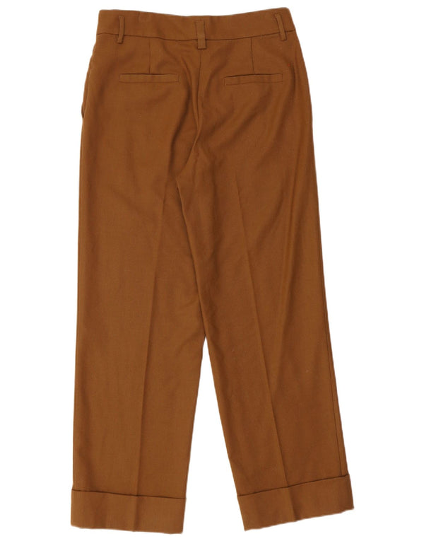 Massimo Dutti Γυναικείο Ψηλόμεσο Παντελόνι EU 38 Small W28 L27 Καφέ