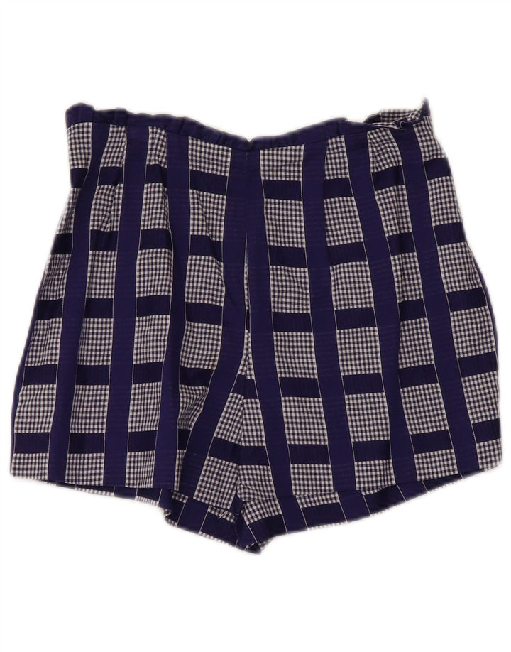 Vintage Γυναικείο Σετ 2 τεμαχίων UK 2 2XS Blue Check