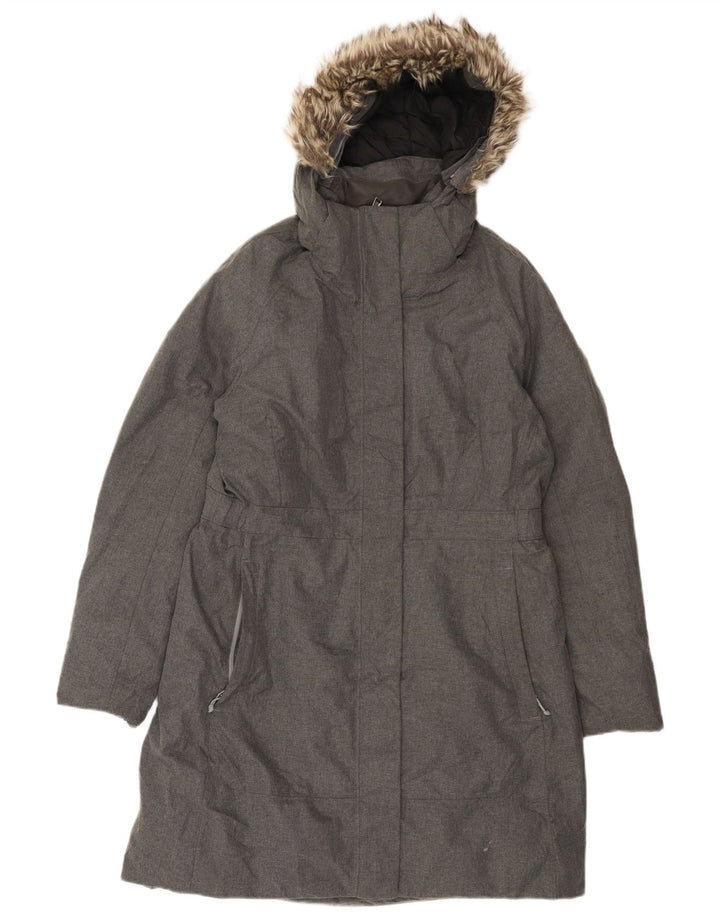 The North Face γυναικείο παλτό με κουκούλα UK 16 Large Grey Polyester