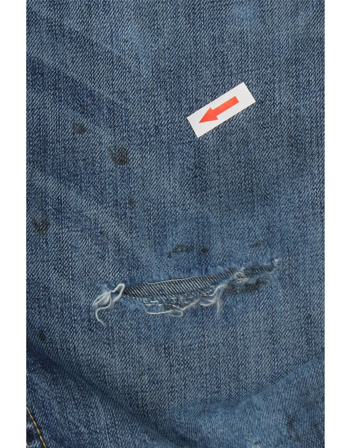 Levi's Mens 511 Distressed Slim Jeans W34 L34 Blue Cotton