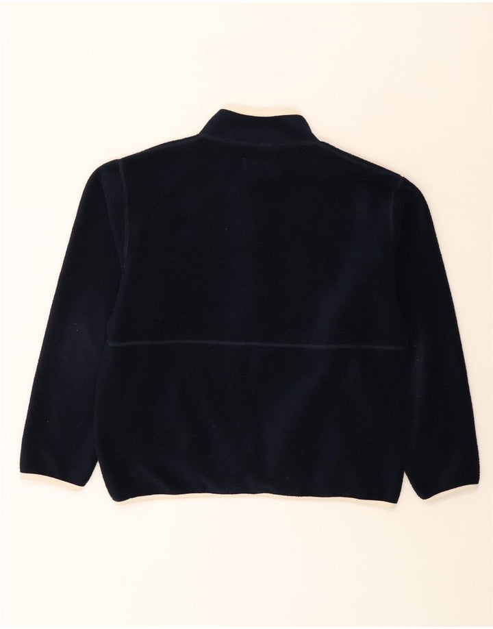 White Stuff Ανδρικό φερμουάρ με λαιμόκοψη Fleece Jumper Μεγάλο Navy Blue Polyester