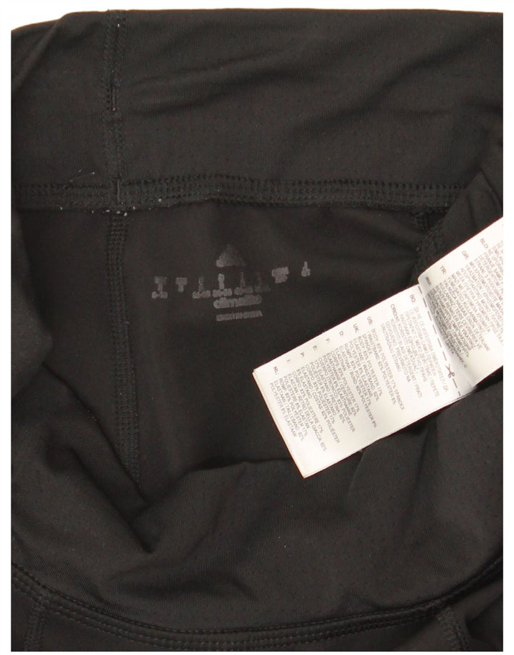 Γυναικείο κολάν Adidas UK 8/10 Μικρό μαύρο πολυεστέρα