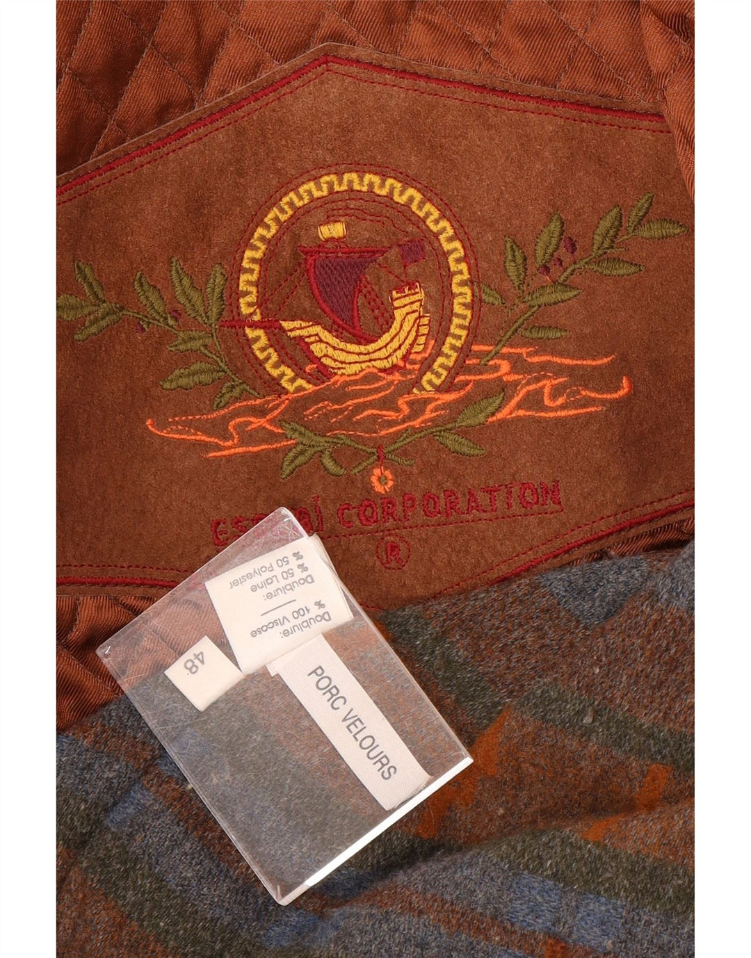 Vintage Ανδρικό Suede Jacket IT 48 Medium Brown Suede