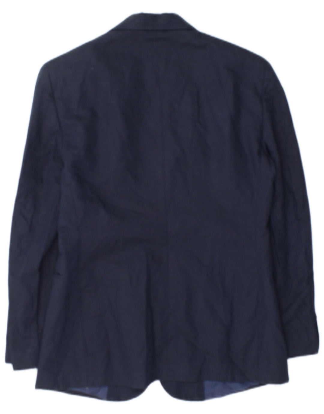 Benetton Γυναικείο Μπουφάν Blazer με 2 Κουμπιά IT 42 Medium Navy Blue Βαμβακερό