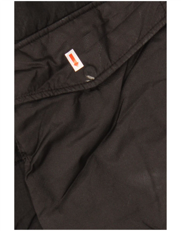 JACK & JONES Ανδρικό μπουφάν με κουκούλα με επένδυση UK 40 μεγάλο μαύρο νάιλον