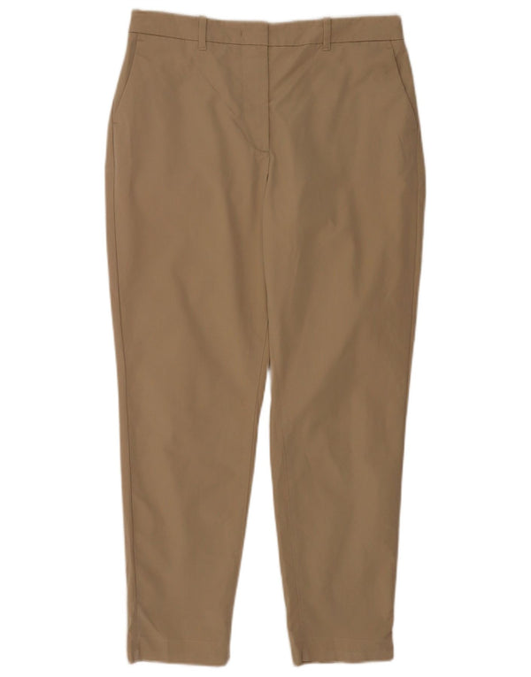 Marks & Spencer Γυναικείο κωνικό παντελόνι Chino UK 10 Small W30 L26 Beige