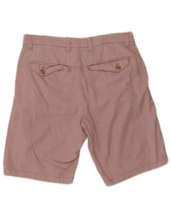 Zara Ανδρικό σορτς Chino EU 38 Small W30 Κόκκινο γεωμετρικό βαμβακερό