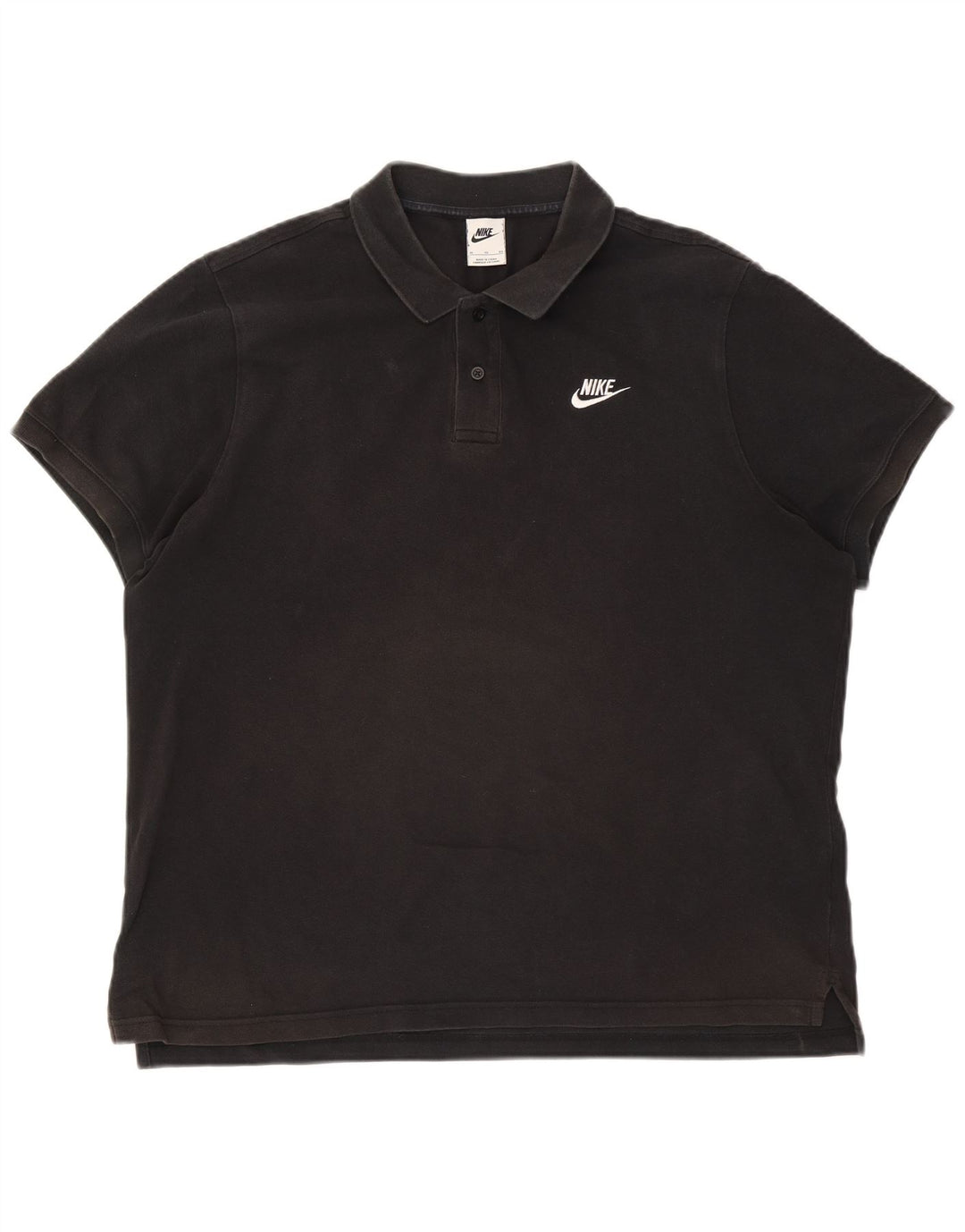Ανδρικό μπλουζάκι πόλο Nike XL μαύρο βαμβακερό