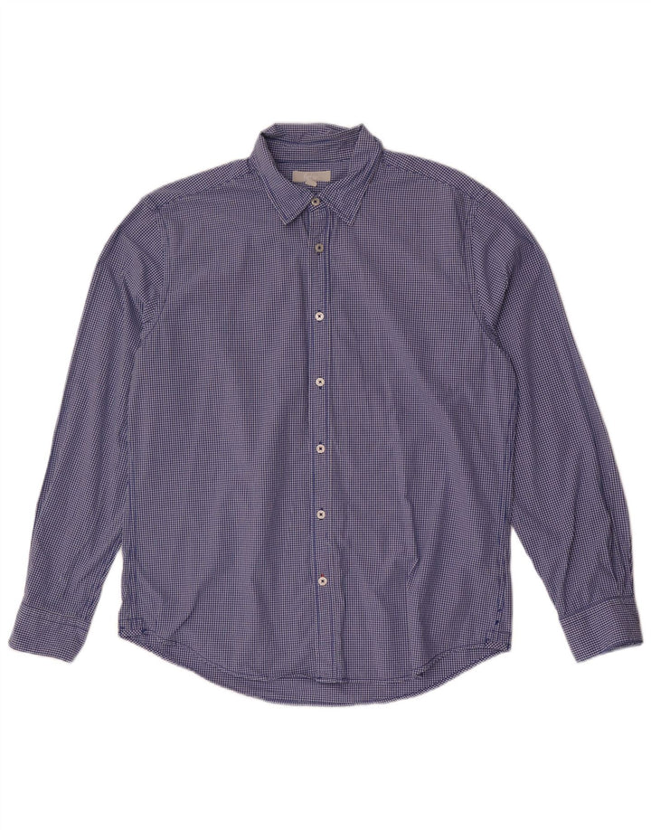 Ανδρικό πουκάμισο Boden Slim Fit μεγάλο μπλε βαμβακερό Gingham