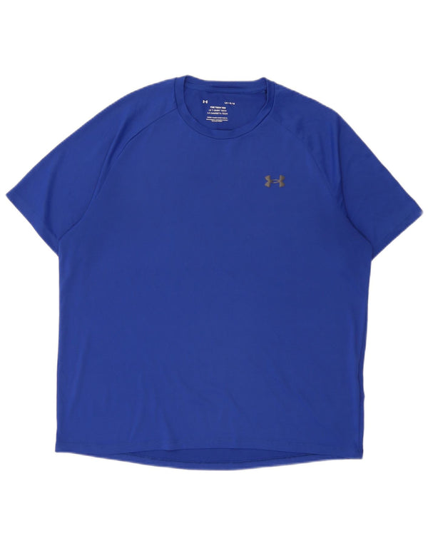 Under Armour Ανδρικό T-Shirt Top Large Blue Polyester