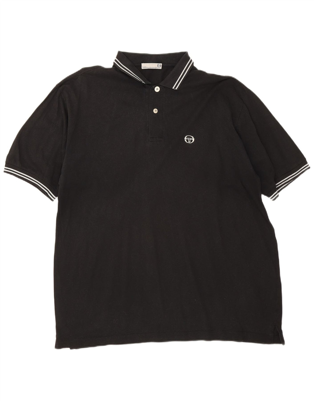 Sergio Tacchini Ανδρικό Πόλο Μπλουζάκι 2XL Μαύρο