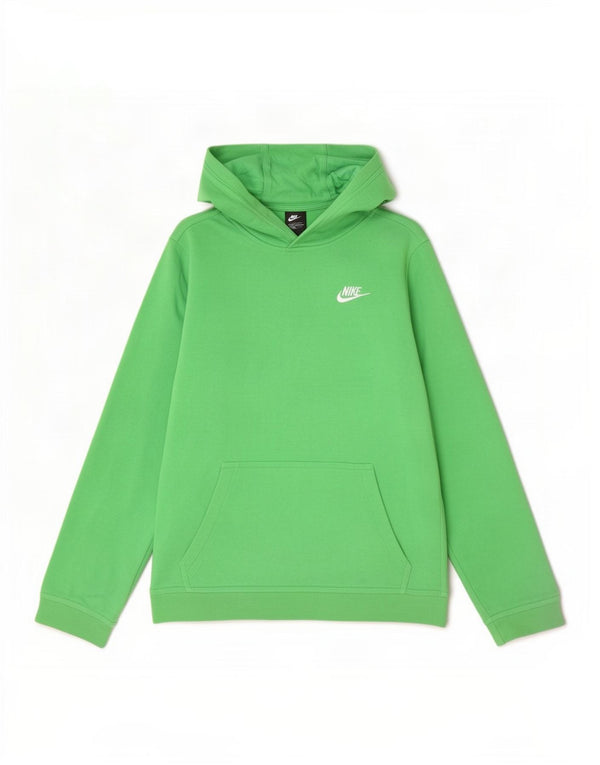 Nike Boys Hoodie Jumper 13-14 Years XL Πράσινο βαμβακερό