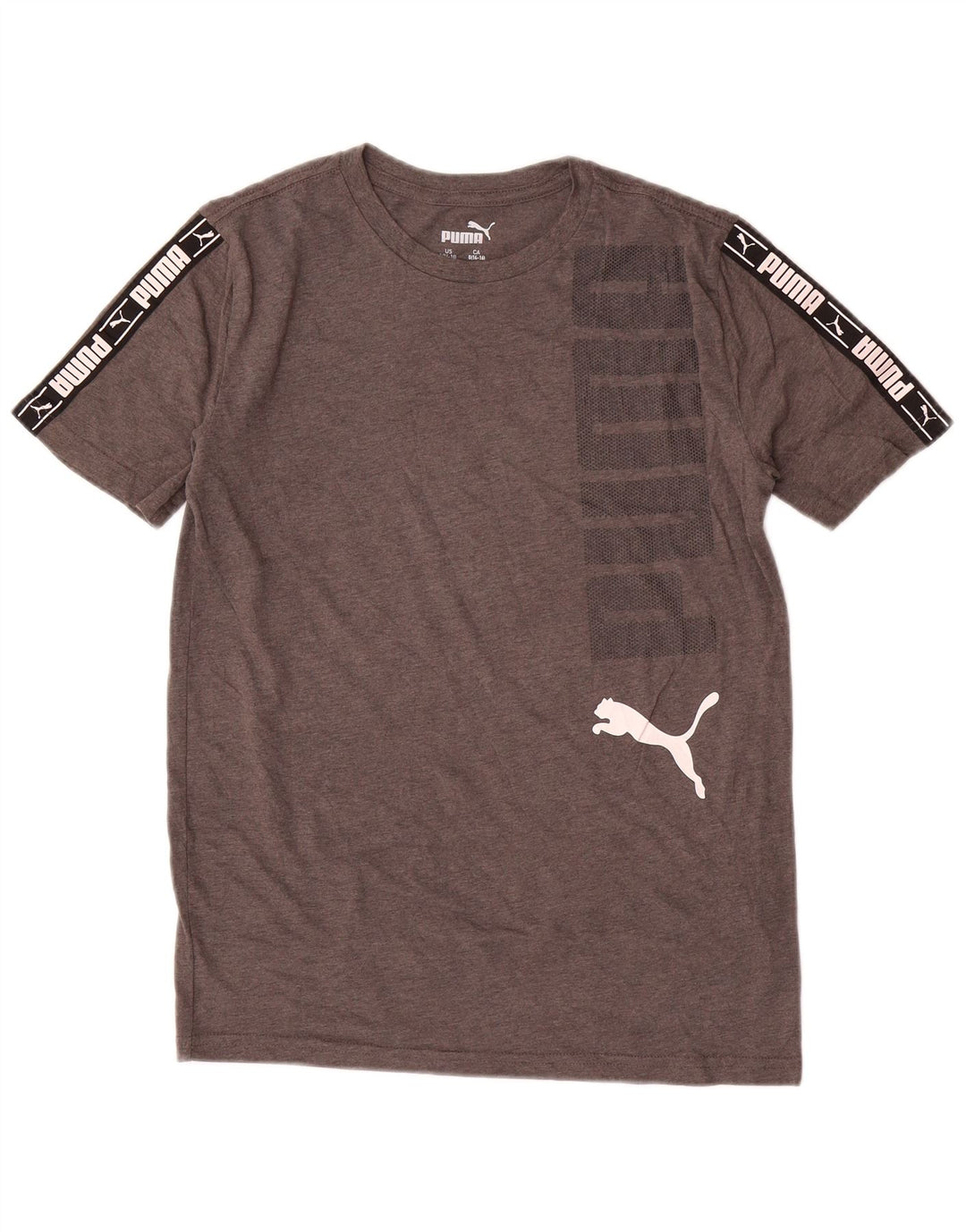 Γραφικό T-Shirt PUMA Boys Top 14-15 ετών Μεγάλο Γκρι