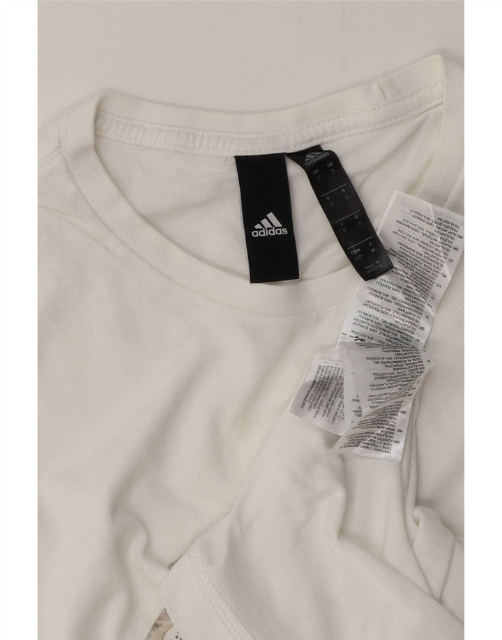 Ανδρικό γραφικό T-Shirt ADIDAS Top Small White Βαμβακερό
