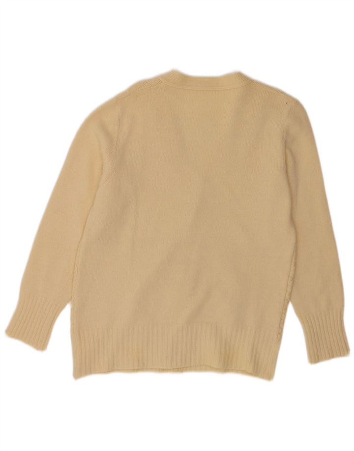 Vintage γυναικεία ζακέτα πουλόβερ UK 10 Small Beige