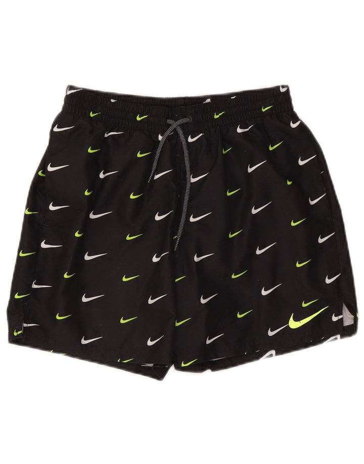 Ανδρικό γραφικό αθλητικό σορτς Nike, μικρό μαύρο πολυεστέρα