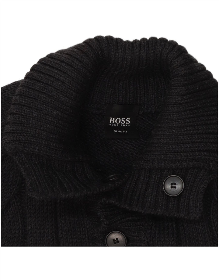 Ανδρικό πουλόβερ με κουμπιά Hugo Boss XL γκρι